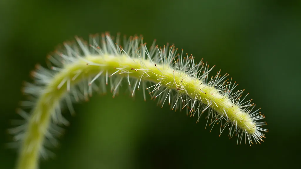 Close-up of a Dendrophylax orchid stem.