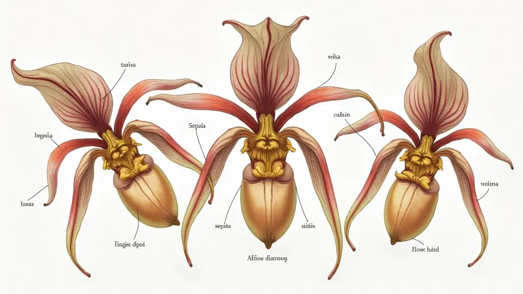 Dracula Orchid Anatomy Diagram