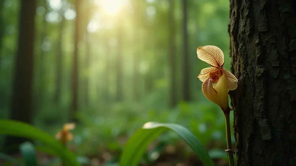 Ghost orchid forest habitat