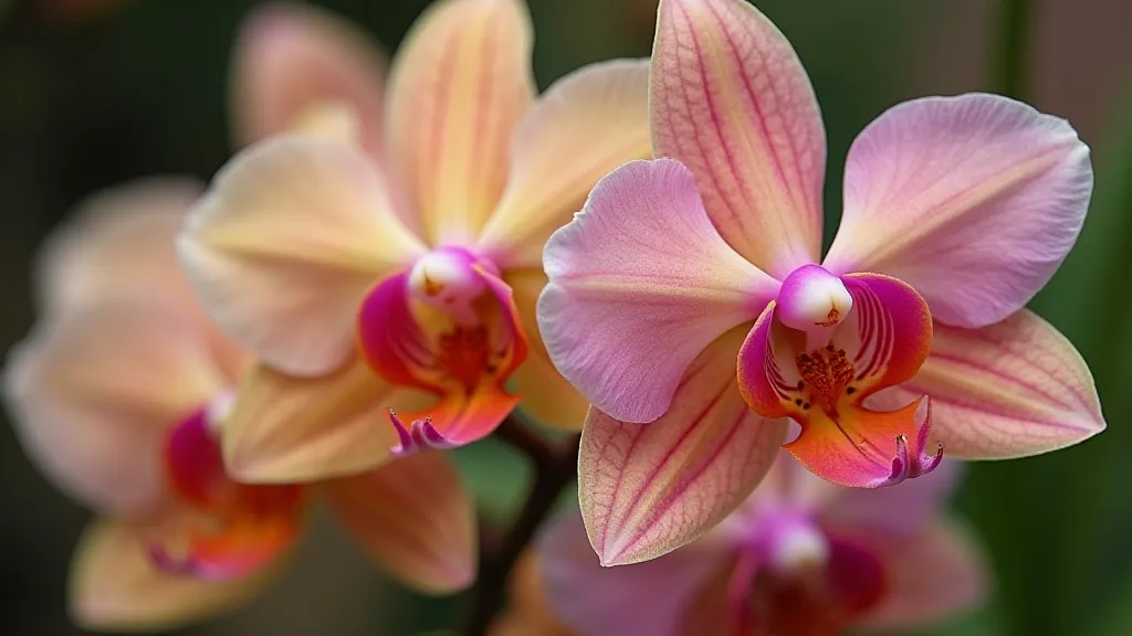 Orchid flower color variation