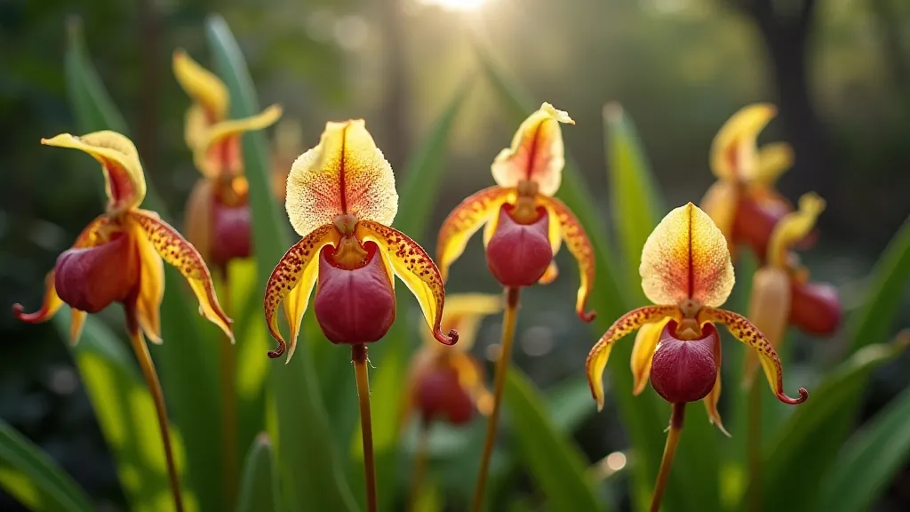 Various Pleurothallis flowers, showcasing different colors, shapes, and lip morphologies.