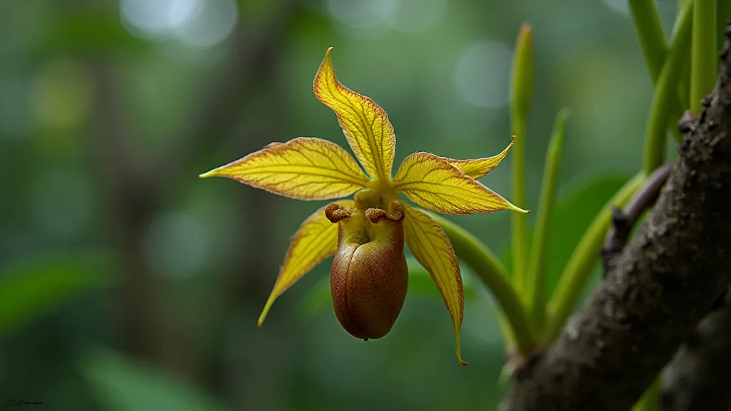 Stenorrhynchus orchid in its natural habitat